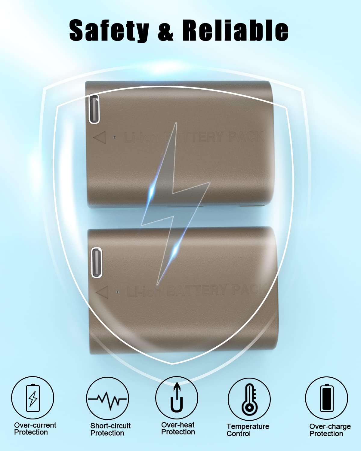 2 Packs JYJZPB LP-E6NH Camera Battery for Canon EOS R EOS R5 EOS R6 EOS R7 90D EOS 60D EOS 70D EOS 80D EOS 5D IV EOS 6D EOS 6D II EOS 7D EOS 7D Mark II Cameras