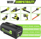 JYJZPB 6.0Ah 40V Cordless Power Tools Battery for Ryobi Battery Replacement OP4040 OP4026 OP4030 OP4050 OP4060A