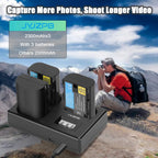3 Packs JYJZPB LP-E6 LP-E6N Camera Battery Compatible for Canon EOS 5D Mark II III, 5DS R Rechargeable Battery Charger Triple Slot for Canon EOS 80D, 90D, 60D, 70D, 5DS R, 6D, 7D