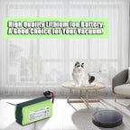 2800mAh 14.4V Lithium-ion Battery Suitable for Eufy RoboVac 11/ 11S/ 30/ 15C/ 12/ 35C Fit for Ecovacs Deebot N79S N79S N95 DN622 for Hybrid G30 G20 Edge R500 R450 Replacement for Eufy Vacuum Battery