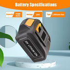 2 Packs JYJZPB 5.5Ah Replacement for Worx Cordless Tools Battery 20V Compatible for Worx Battery WA3525 WA3520 WA3575 WA3578 WG890 WG891 WG151s