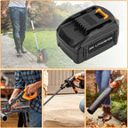 2 Packs JYJZPB 5.5Ah Replacement for Worx Cordless Tools Battery 20V Compatible for Worx Battery WA3525 WA3520 WA3575 WA3578 WG890 WG891 WG151s