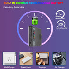 JYJZPB RGB Video Light Selfie Light Fill Light Front & Back Clip for Makeup, Selfie, Video Conference, Vlog, Selfie, Live Stream