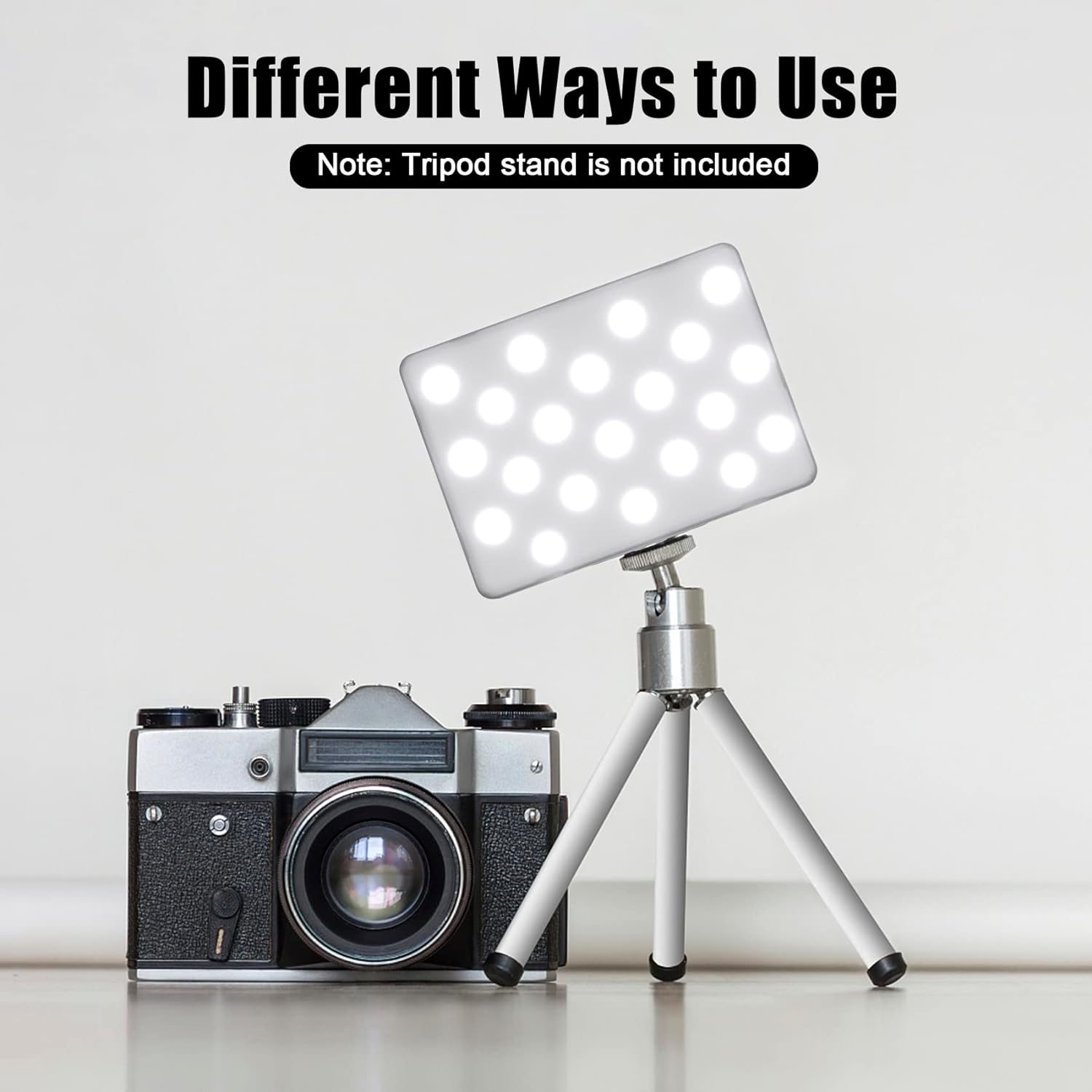 JYJZPB RGB Video Light Selfie Light Fill Light Front & Back Clip for Makeup, Selfie, Video Conference, Vlog, Selfie, Live Stream