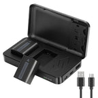 JYJZPB NP-FW50 Replacement Camera Battery Charger Set Dual Channel Compatible for Sony Alpha A6000 A6400 A6500 A6300 A6100 ZV-E10 A7 A7II A7RII A7SII A7S A7S2 A7R A7R2 A5100