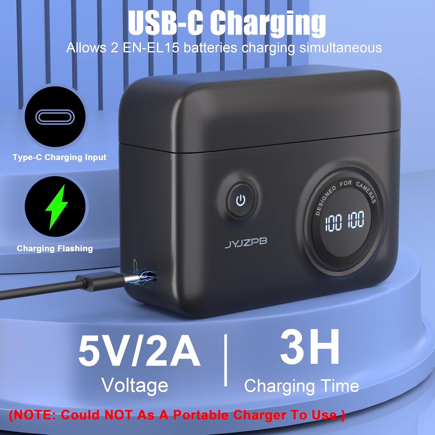 JYJZPB Upgrade EN-EL25 Battery for Nikon Z50, Z50, Z 50, ZFC Battery, for Nikon Z FC Charger Case, Compatible for Nikon MH-32 Charger, Replacement Battery for Nikon EN-EL25, ENEL25 EN-EL25A 1520mAh