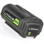 JYJZPB For Ryobi 6.0Ah 40V Li-ion Battery For OP40401 OP4050A OP4050 RY40502 RY40200 RY40400 Cordless Power Tools Rechargeable Battery