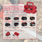 JYJZPB 6 Port Charger Replace for Milwaukee Charger Station, Compatible for Milwaukee 18V M18 Battery,Support Simultaneous Charging