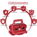 JYJZPB 6 Port Charger Replace for Milwaukee Charger Station, Compatible for Milwaukee 18V M18 Battery,Support Simultaneous Charging