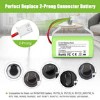 JYJZPB For Shark Vacuum Cleaner Battery 3.0Ah RVBAT850 Battery for Shark Ion Robot RV1001AE R75 R85 R761 RV850 RV1000S RV1000VL