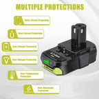 JYJZPB 2 Pack 3.5Ah For Ryobi 18V Battery and Charger Combo Compatible for Ryobi ONE+ Battery P102 P103 P104 P105 P107 P109 P117