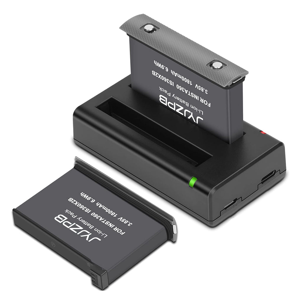 2 Packs JYJZPB 1800mAh Camera Battery Fit for Insta360 ONE X2 ONLY Dual USB Charger for Insta360 ONE X2 Battery ONLY
