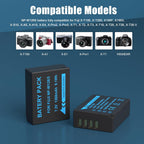 JYJZPB Upgraded Battery Charger Compatible for Fujifilm NP-W126S Batteries, with Two Pack NP-W126S Batteries for Fujifilm X-T3 X-T2 X-T1 X-A5 X-A10 X-A7 X-A5 X-A3 X-A2 X-A1 X-E2 X-E1 Fuji Camera