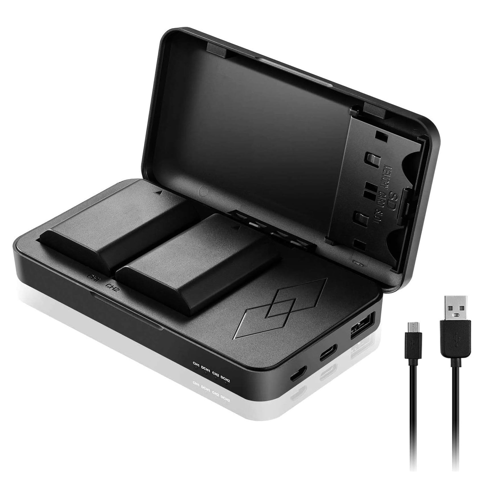 2 Packs JYJZPB NP-FZ100 Camera Battery Replacement and A7iii Battery Charger for Sony A7 III, Sony Alpha A7R III, A7R IV, A9, A6600, Alpha 9S, A7R3 A7S III, A7R III Battery